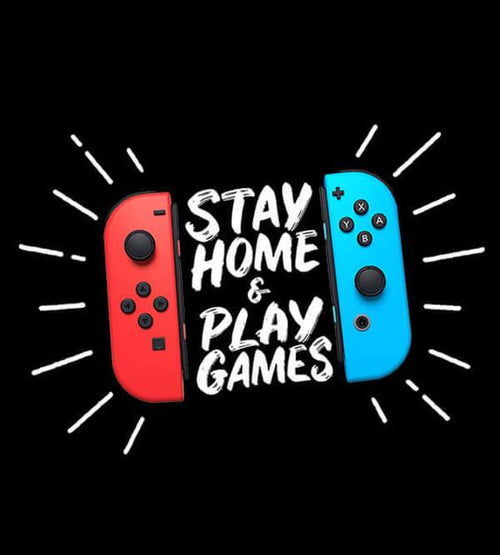 Stay Home & Play Games T-Shirts by Beatemups - Pixel Empire