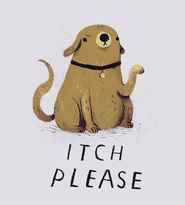 Itch Please T-Shirts by Louis Roskosch - Pixel Empire