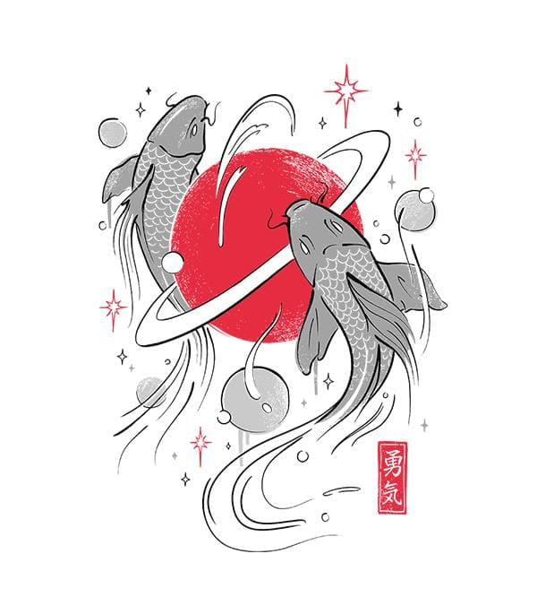 Cosmik Koi T-Shirts by Grant Shepley - Pixel Empire