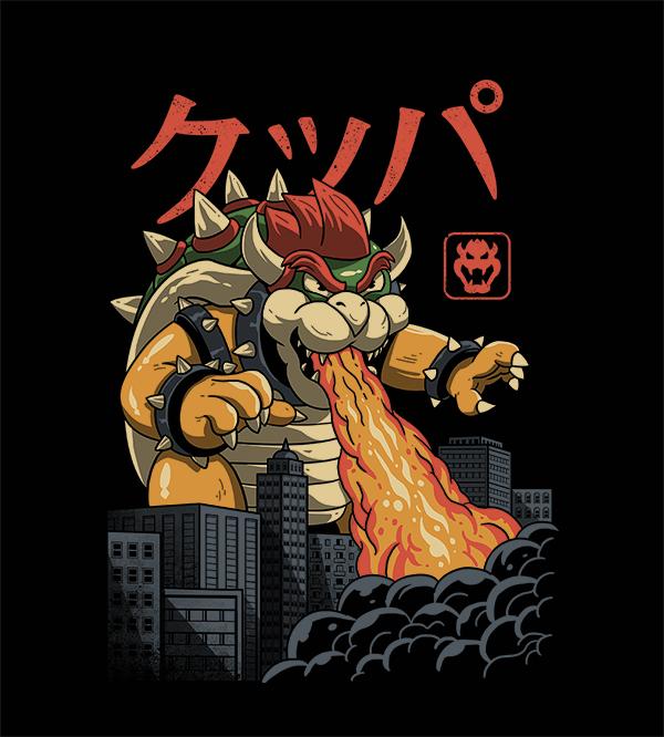 Koopa Kaiju T-Shirts by Vincent Trinidad - Pixel Empire
