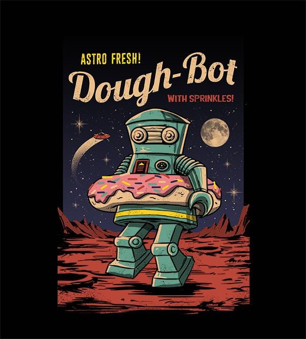 Dough Bot T-Shirts by Vincent Trinidad - Pixel Empire