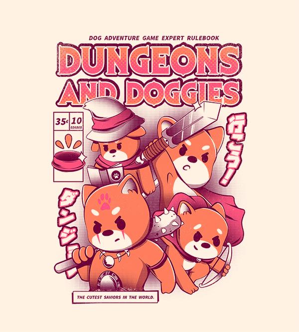 Dungeon And Doggies Hoodies by Ilustrata - Pixel Empire