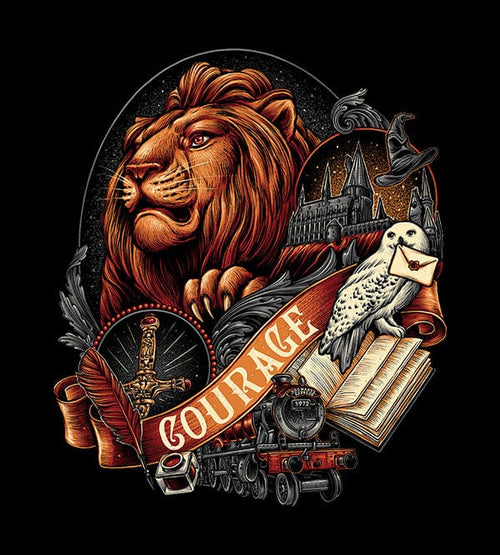 House Of Courage T-Shirts by Glitchy Gorilla - Pixel Empire