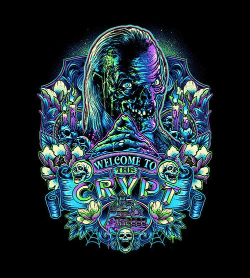 Welcome To The Crypt T-Shirts by Glitchy Gorilla - Pixel Empire