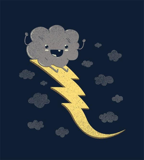 Ride The Lightning T-Shirts by Perry Beane - Pixel Empire