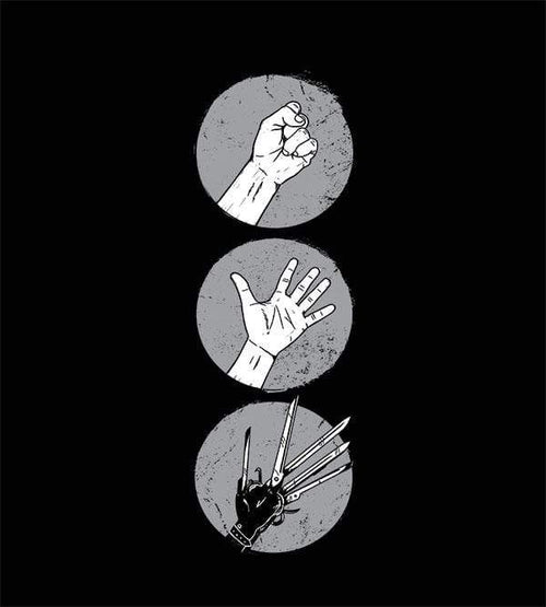 Rock Paper Scissors T-Shirts by Grant Shepley - Pixel Empire