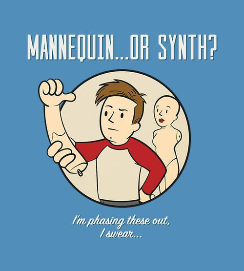 Mannequin...or Synth? T-Shirts by UpIsNotJump - Pixel Empire