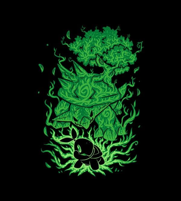 The Grass Turtle Within T-Shirts by Techranova - Pixel Empire