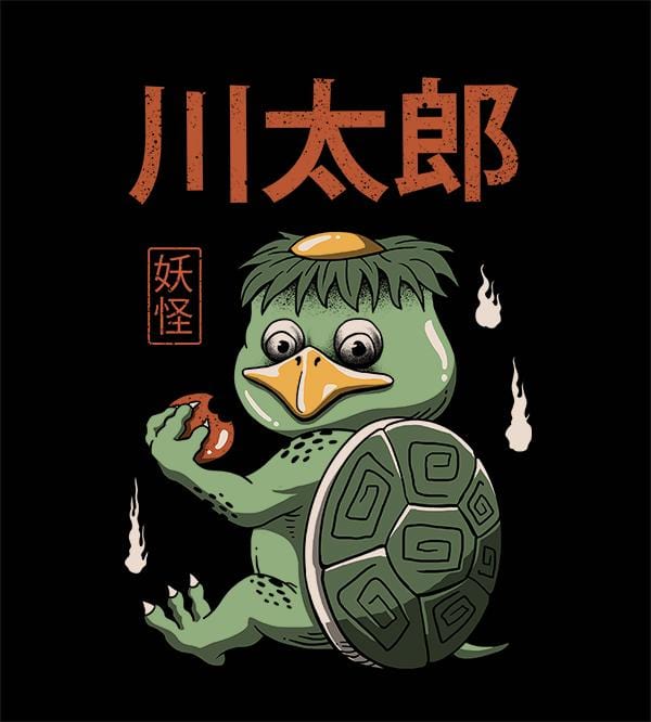 Yokai Turtle Hoodies by Vincent Trinidad - Pixel Empire