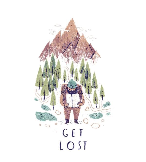 Get Lost T-Shirts by Louis Roskosch - Pixel Empire