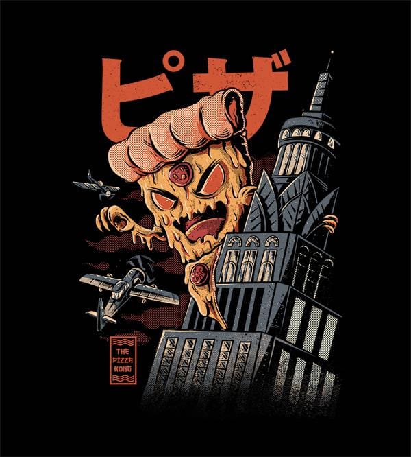 Pizza Kong T-Shirts by Ilustrata - Pixel Empire