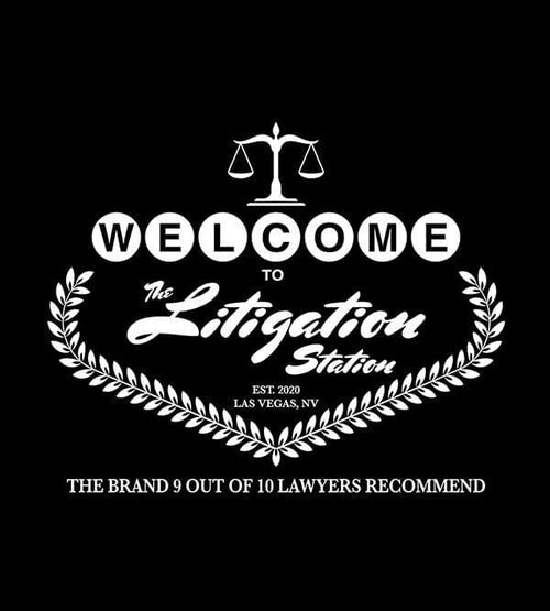 The Litigation Station Hoodies by Scott The Woz - Pixel Empire