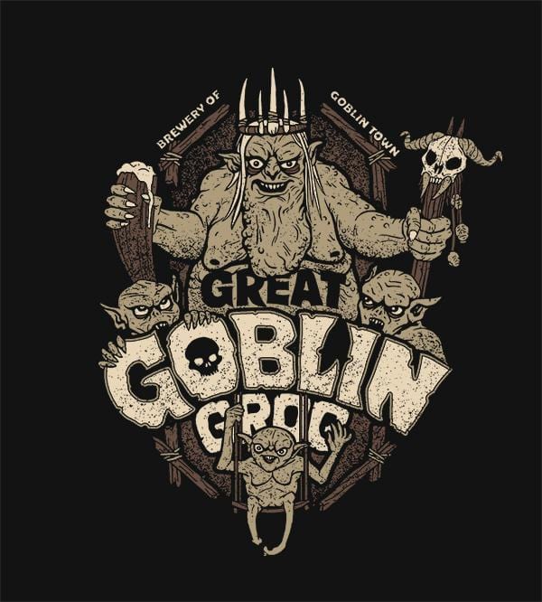 Great Goblin Grog T-Shirts by Cory Freeman Design - Pixel Empire