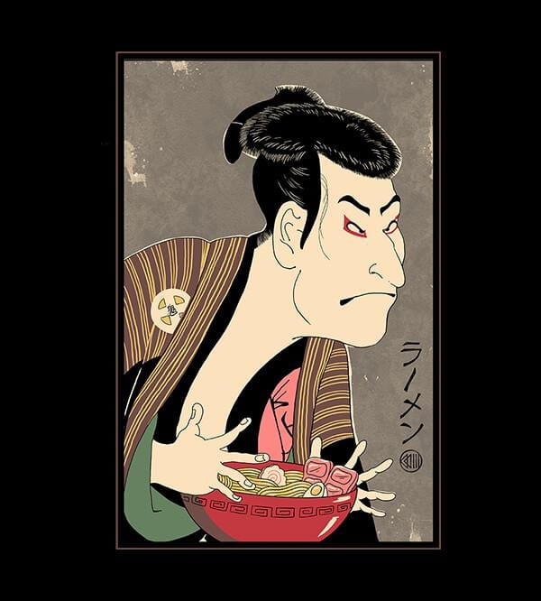 Ramen Ukiyo-e T-Shirts by Vincent Trinidad - Pixel Empire
