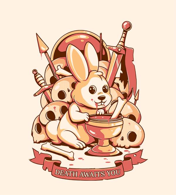 Bunny Grail T-Shirts by Ilustrata - Pixel Empire