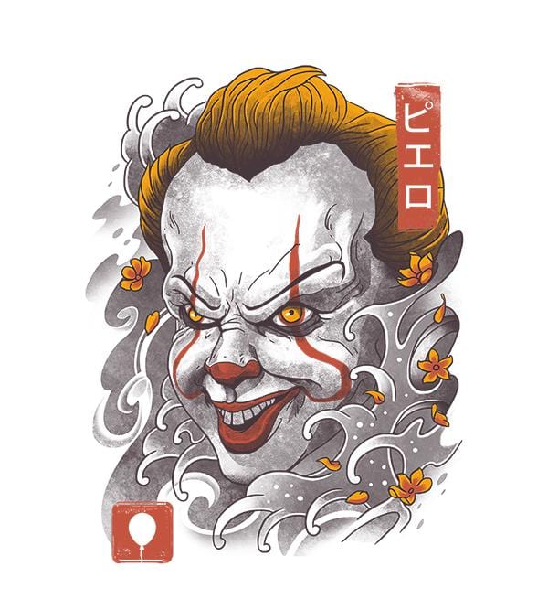 Oni Clown Mask Hoodies by Vincent Trinidad - Pixel Empire