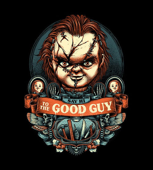 Say Hi To The Good Guy Hoodies by Glitchy Gorilla - Pixel Empire