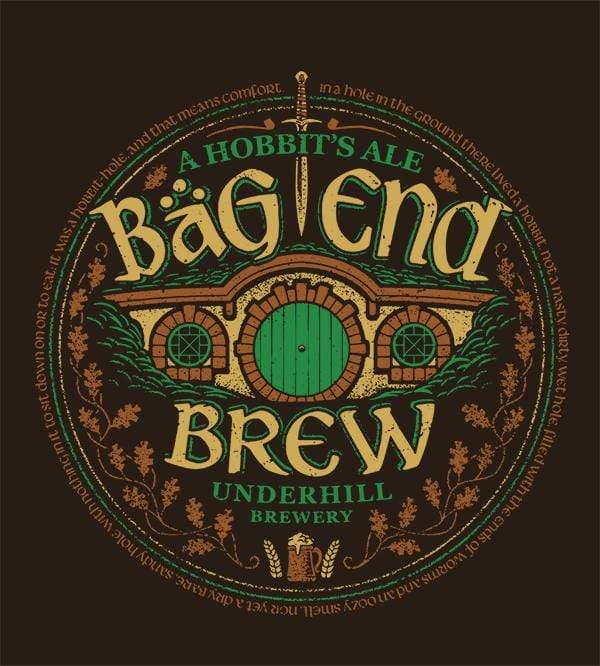 Bag End Brew T-Shirts by Cory Freeman Design - Pixel Empire