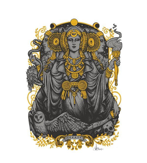 Iberian Hecate T-Shirts by Medusa Dollmaker - Pixel Empire