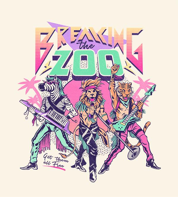 Breaking The Zoo T-Shirts by Ilustrata - Pixel Empire