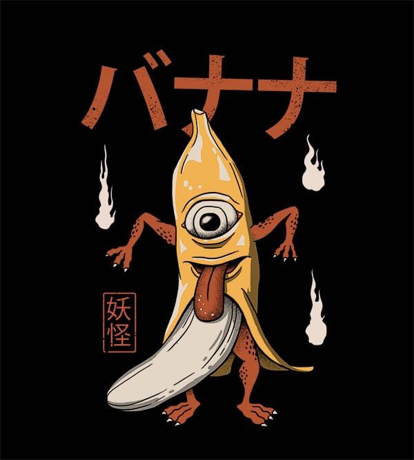 Yokai Banana Hoodies by Vincent Trinidad - Pixel Empire