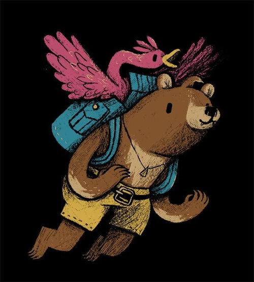 Flight Of The Honey Bear Hoodies by Louis Roskosch - Pixel Empire