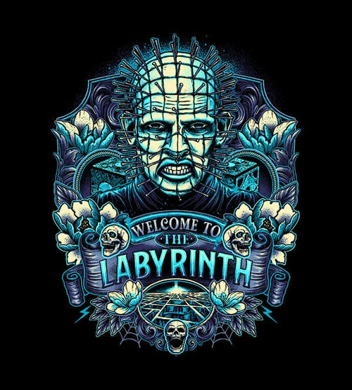 Welcome To The Labyrinth Hoodies by Glitchy Gorilla - Pixel Empire