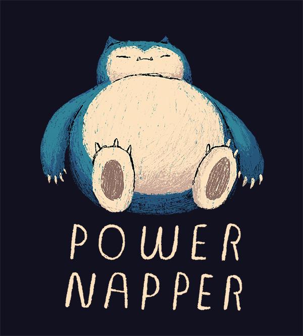 Power Napper T-Shirts by Louis Roskosch - Pixel Empire