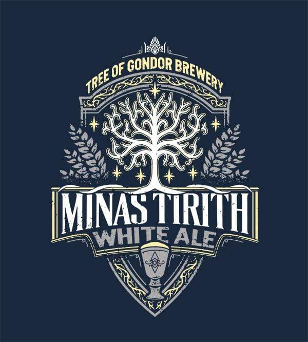 Minas Tirith White Ale T-Shirts by Cory Freeman Design - Pixel Empire