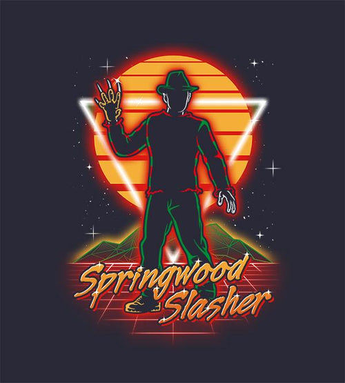 Retro Springwood Slasher T-Shirts by Olipop - Pixel Empire