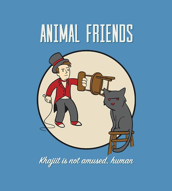 Animal Friends T-Shirts by UpIsNotJump - Pixel Empire