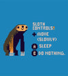 Sloth Controls Hoodies by Louis Roskosch - Pixel Empire