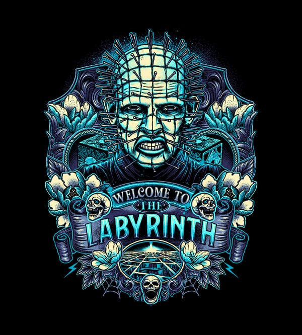 Welcome To The Labyrinth T-Shirts by Glitchy Gorilla - Pixel Empire