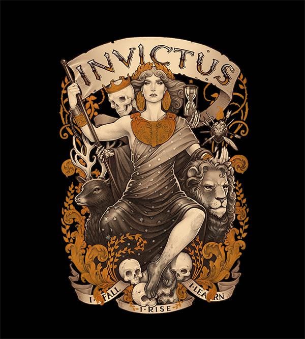 Invictus Hoodies by Medusa Dollmaker - Pixel Empire