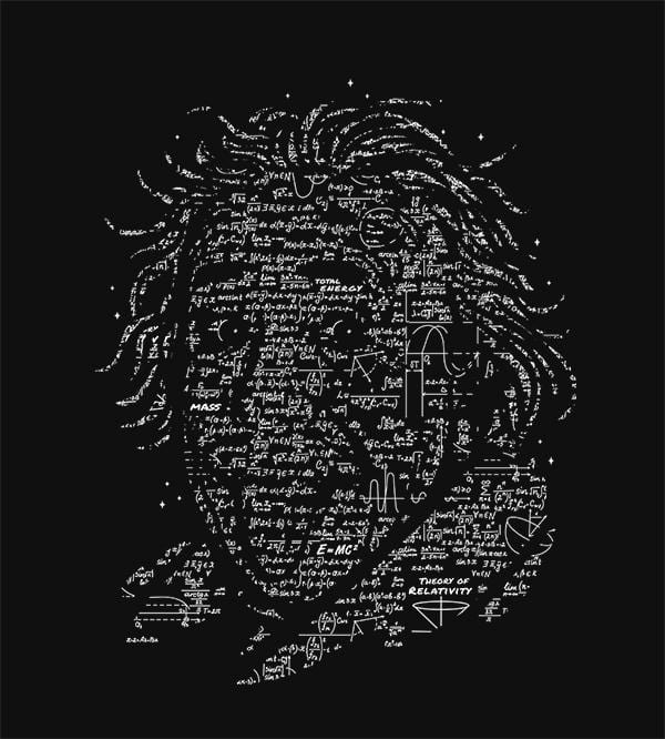 Albert Einstein T-Shirts by Grant Shepley - Pixel Empire