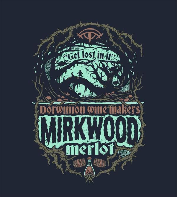 Mirkwood Merlot Hoodies by Cory Freeman Design - Pixel Empire