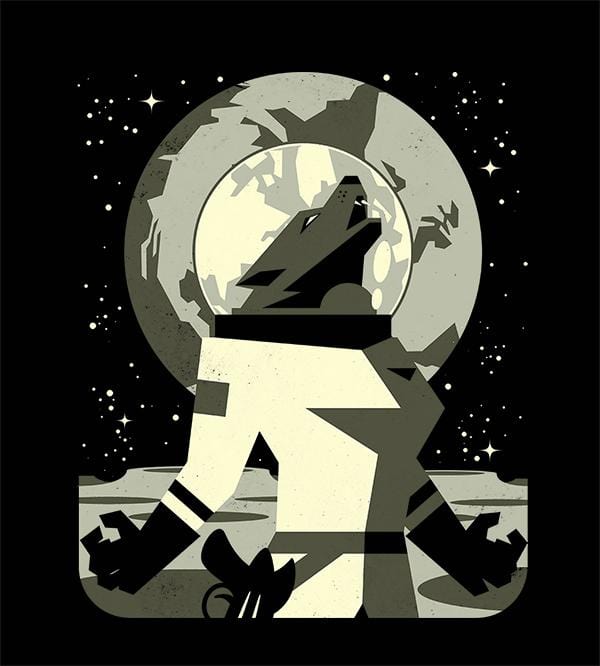 Werewolf In The Moon Hoodies by Javi Ramos - Pixel Empire