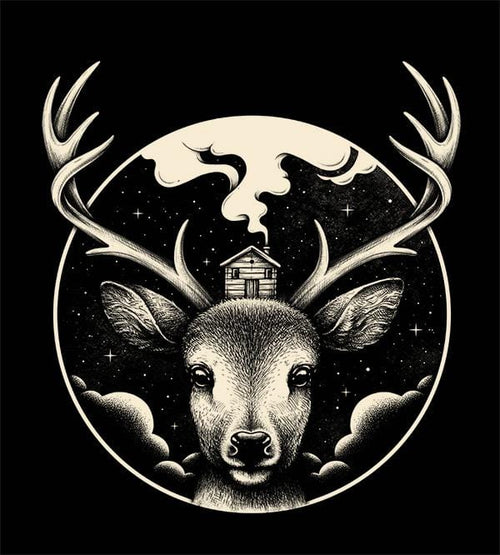 Deer Home Hoodies by Enkel Dika - Pixel Empire