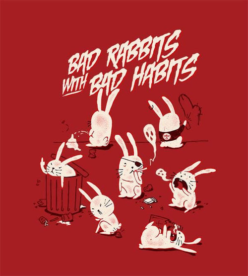 Bad Rabbits T-Shirts by Mathiole - Pixel Empire