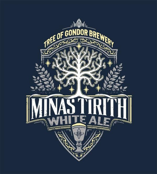 Minas Tirith White Ale Hoodies by Cory Freeman Design - Pixel Empire
