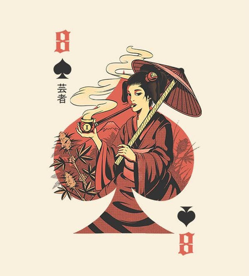 Weed Geisha T-Shirts by Ilustrata - Pixel Empire
