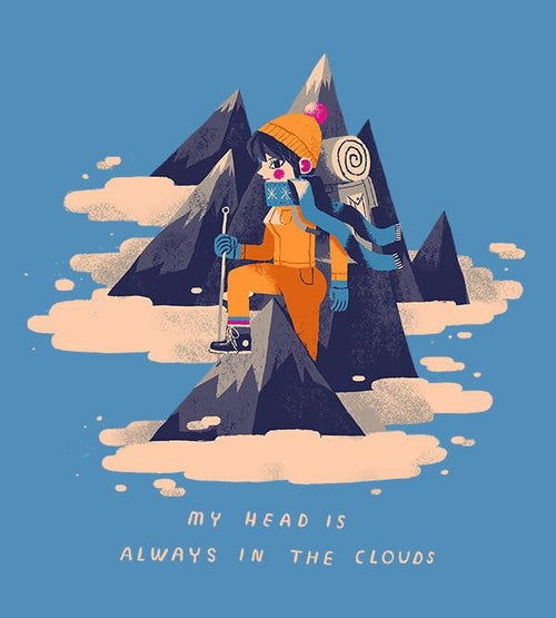 My Head Is Always In The Clouds T-Shirts by Louis Roskosch - Pixel Empire