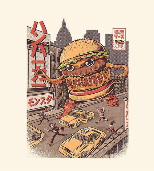 Burgerzilla T-Shirts by Ilustrata - Pixel Empire