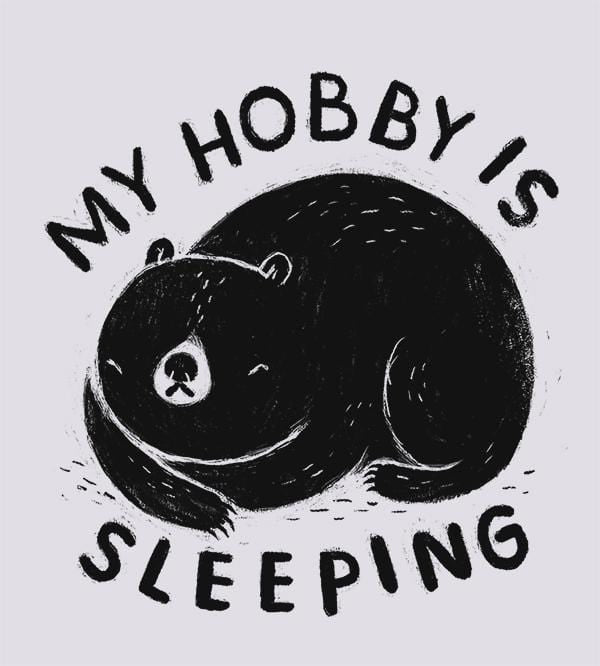 My Hobby Is Sleeping Hoodies by Louis Roskosch - Pixel Empire