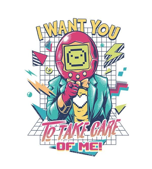 Samagotchi T-Shirts by Ilustrata - Pixel Empire