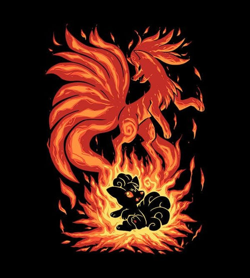 The Flame Tailed Fox Within T-Shirts by Techranova - Pixel Empire