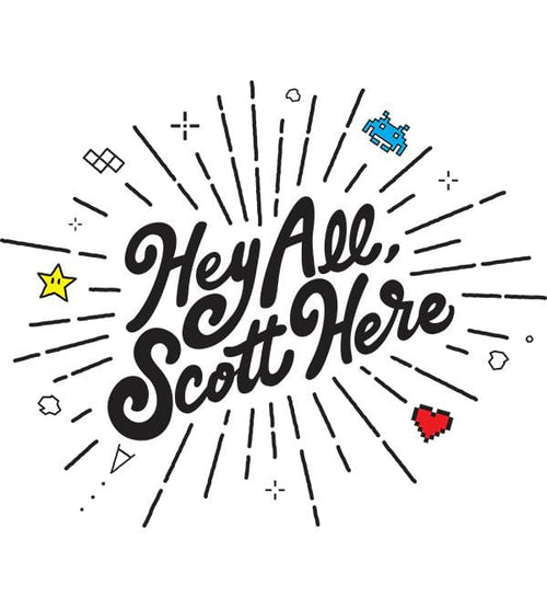 Hey All Scott Here T-Shirts by Scott The Woz - Pixel Empire