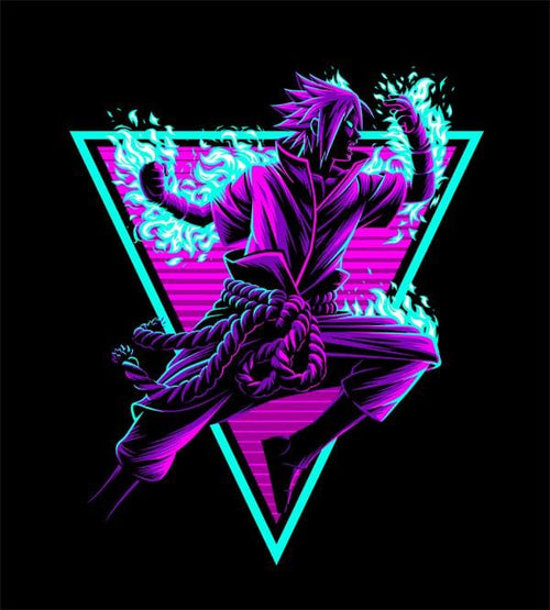 Retro Sasuke Hoodies by Alberto Cubatas - Pixel Empire