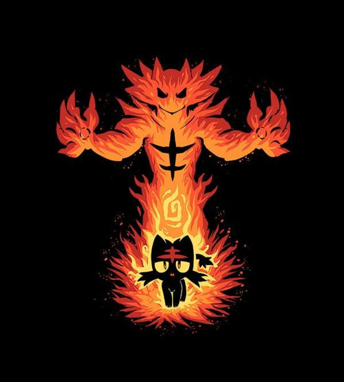 The Fire Cat Within T-Shirts by Techranova - Pixel Empire