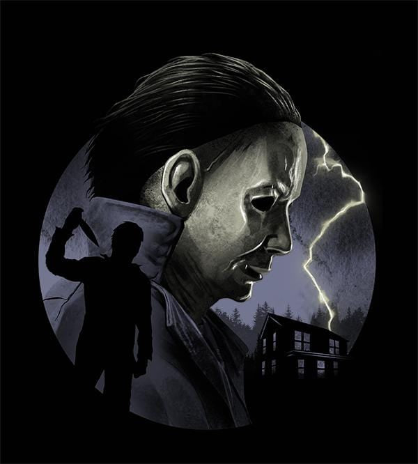 The Shaped Slasher T-Shirts by Vincent Trinidad - Pixel Empire